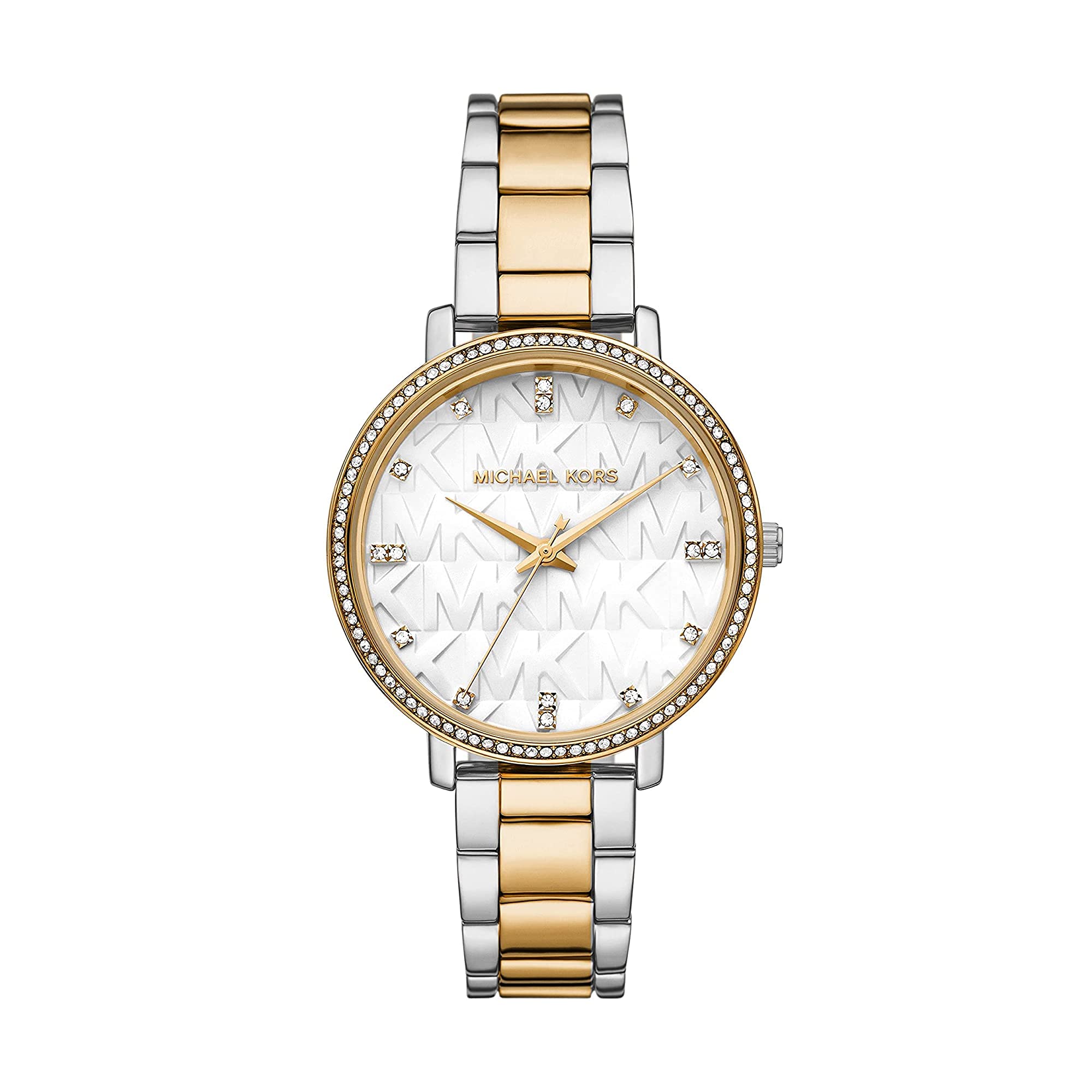 MK4595 - Pyper Three-Hand Stainless Steel Watch Two-Tone Gold/Silver One Size