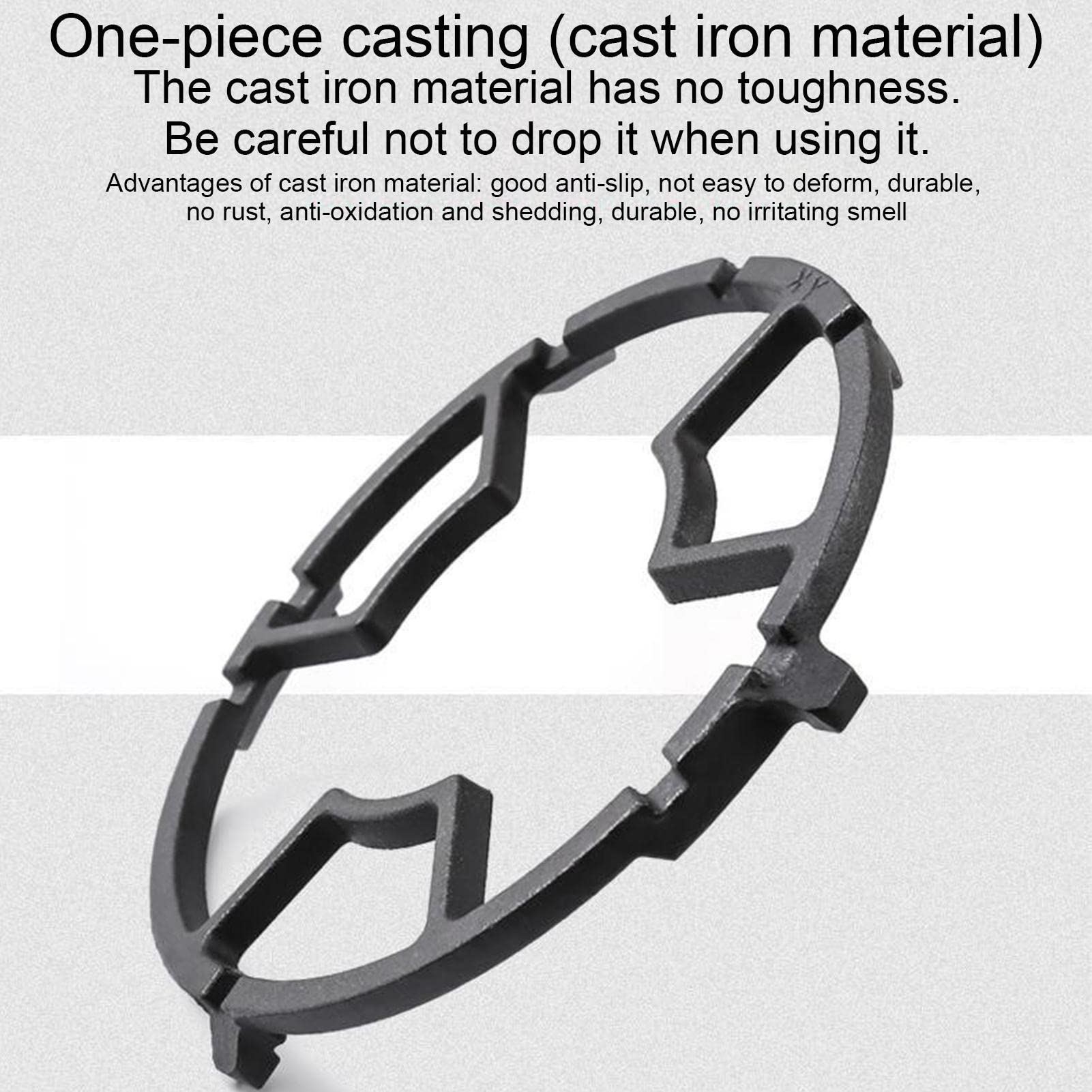 Anello Per Wok In Ghisa - Supporto Antiscivolo Per Piano Cottura, Accessorio Sicurezza Cucina - Foto 8