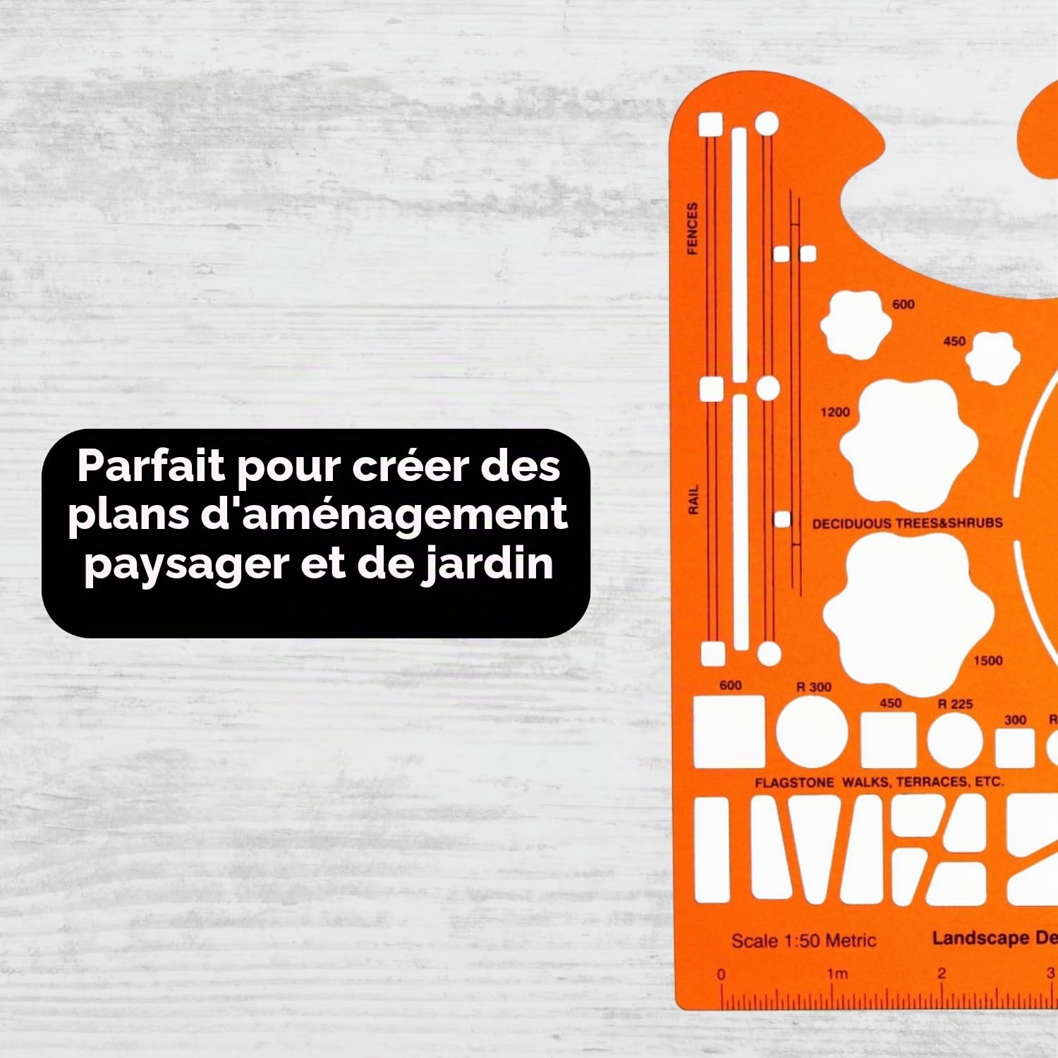 1:50 échelle Trace Gabarit Conception Planification de Jardin Paysage Architecte Symboles Plan Dessin Technique Industriel Architecture Paysagère