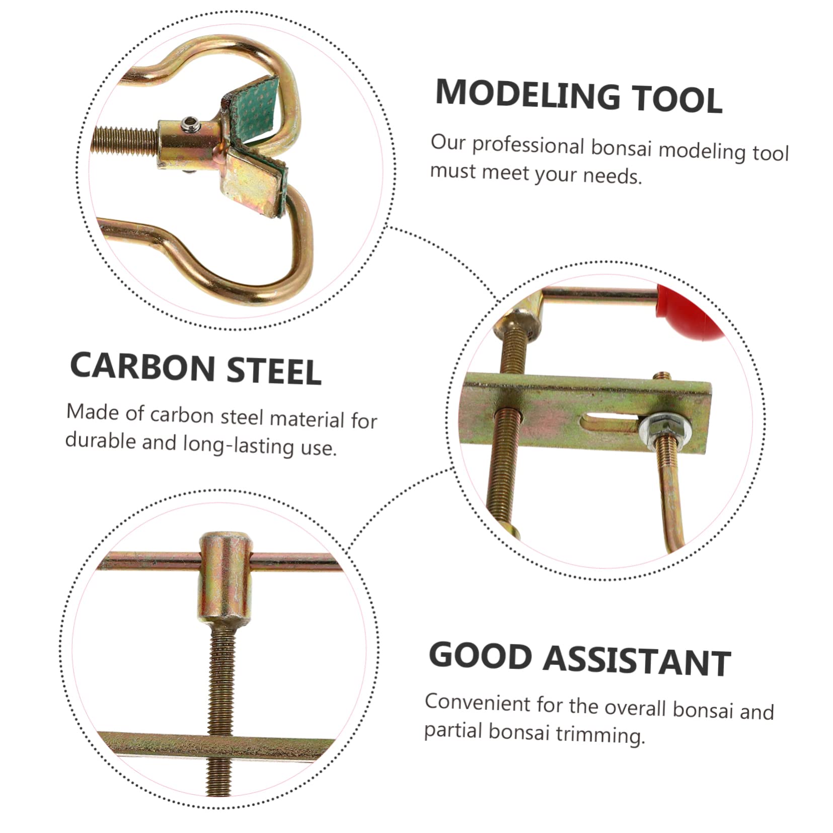 CIYODO Gardening Tool Trunk Adjuster Concave Rake for Small Tree Branch Trimming