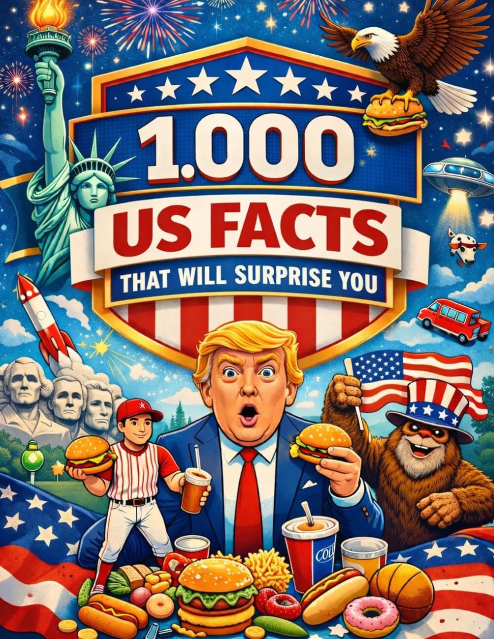 1,000 US Facts That Will Surprise You: Useless knowledge about the USA | Curious, exciting, typically American | Gift for USA fans & USA travellers | 1,000 astonishing facts