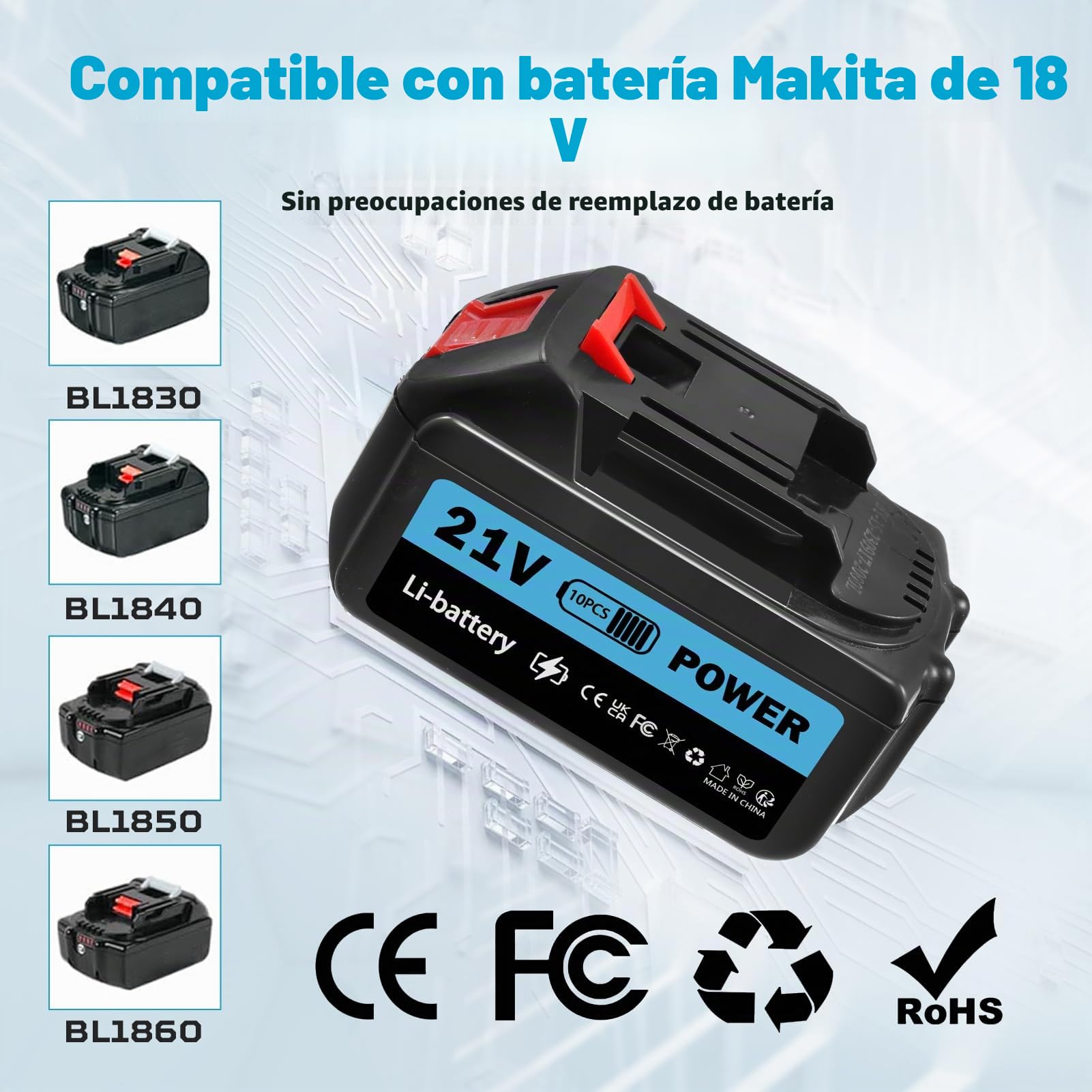 Hidrolimpiadora de Alta Presión,120 Bar Hidrolimpiadora Portátil con Ajuste 3 Velocidades,Pistola de Agua a Presióncon 2×3.0Ah Baterías Recargable,Boquilla 6 en 1,Manguera 5M,para Coche, Jardín