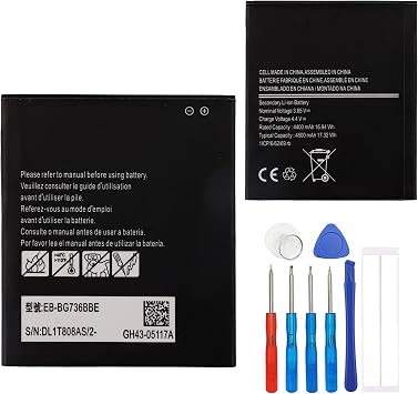 Replacement Battery EB-BG736BBE Compatible with Samsung Galaxy Xcover 6 Pro,G736,GH43-05117A with Repair Tool Kit