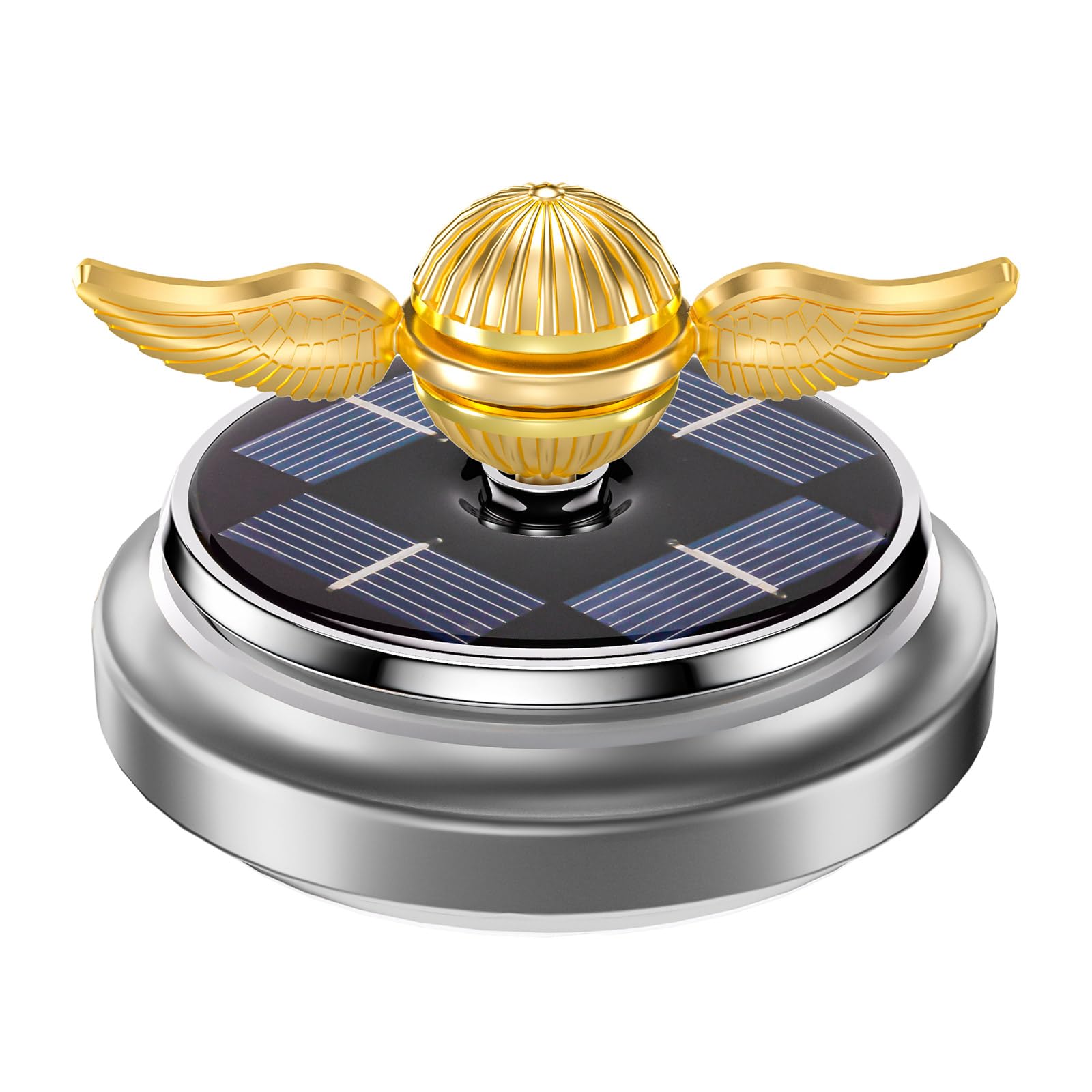 Anzmtosn Cool Solar Power Spinners for Kids Adults, Metal Handheld Gadget Kinetic Desk Toy Finger Hand Spinner Fingertip Gyro Goody Bag Fillers Fun Idea Gift Sicence Kit