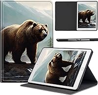Vista 73 de Funda para Samsung Galaxy Tab S10 Lite / S10 FE / S9 FE 10.9 pulgadas, delgada de piel sintética con soporte de múltiples ángulos y función