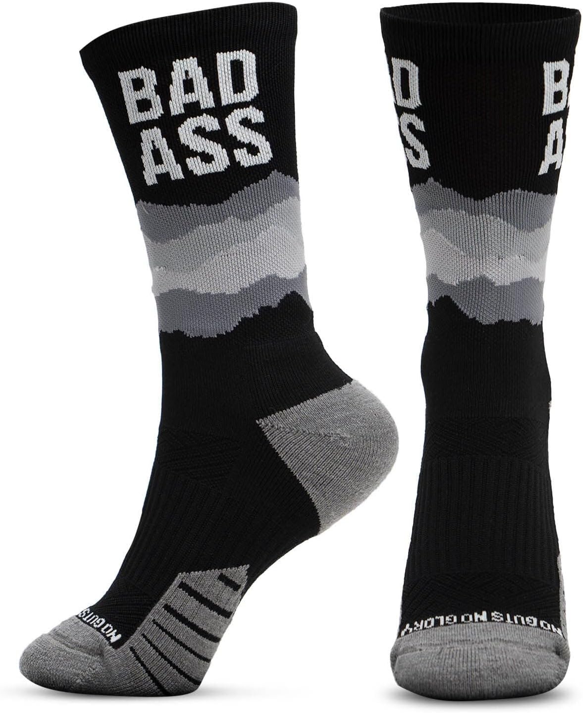 Gone For a Run Inspirational Running Socks - Mid-Calf Performance Socks - 3 Pack - Multiple Designs