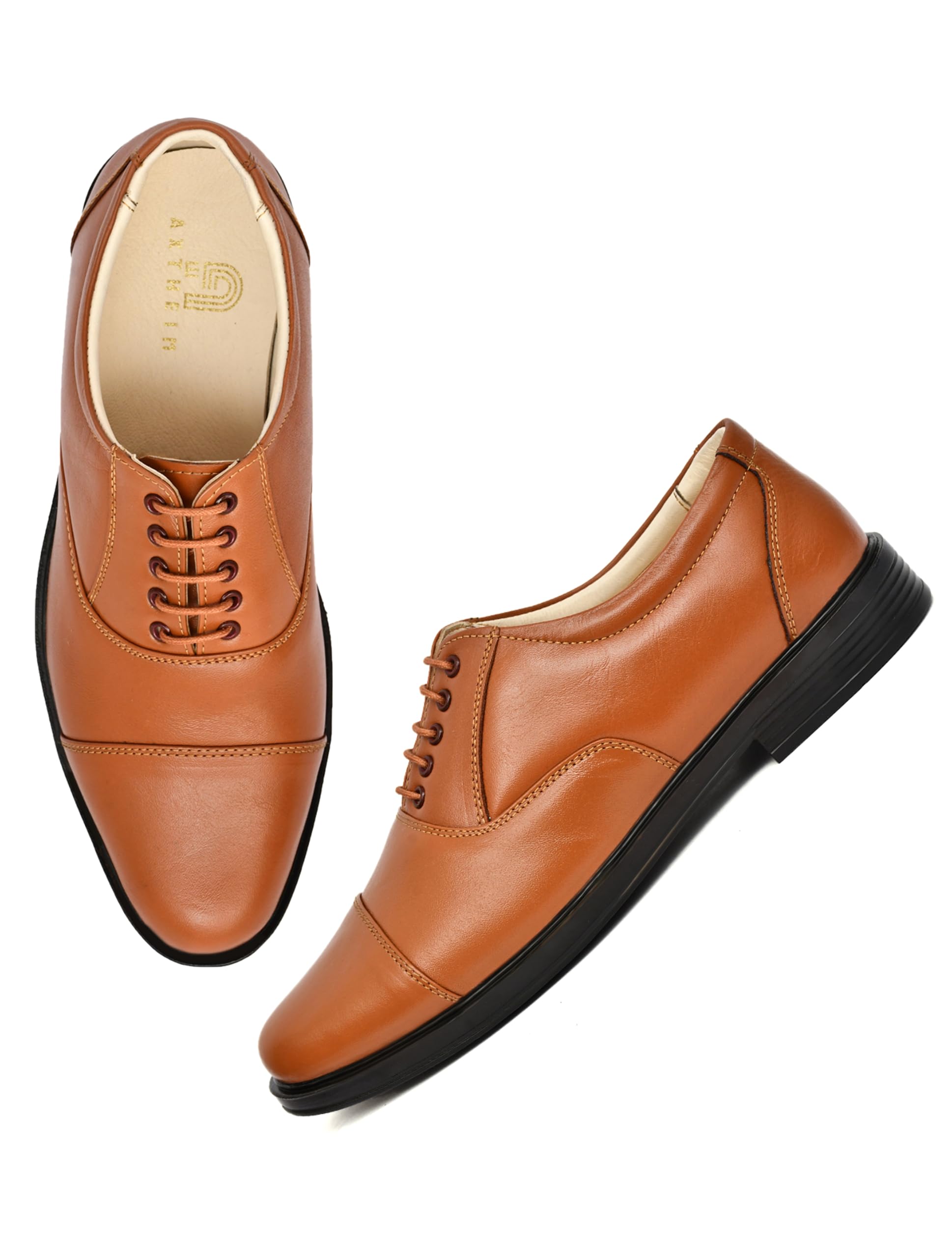 Mens Formal Oxford Lace Up Shoes Classic Cap Toe Business Office Executive Dress Footwear Soft Cushioned Insole Lightweight Flexible Anti Slip Sole Comfortable Professional Wedding Party Ceremony Corporate Meeting Daily Wear shoes-picture-53