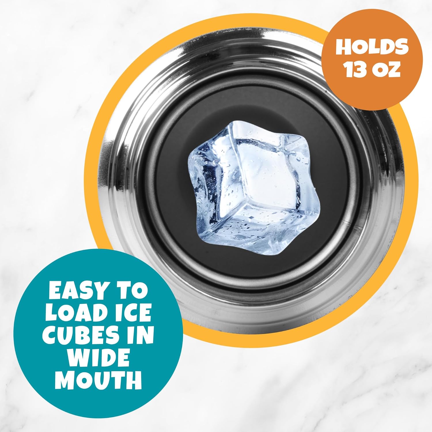 Bentology Stainless Steel 13 oz Reusable Water Bottle for Kids, Dinosaur - Double Wall Insulated, Spill Proof Lid w/Built-in Straw- Keep Liquids Hot or Cold For Hours- Fits in Lunch Boxes & Bags - Image 4