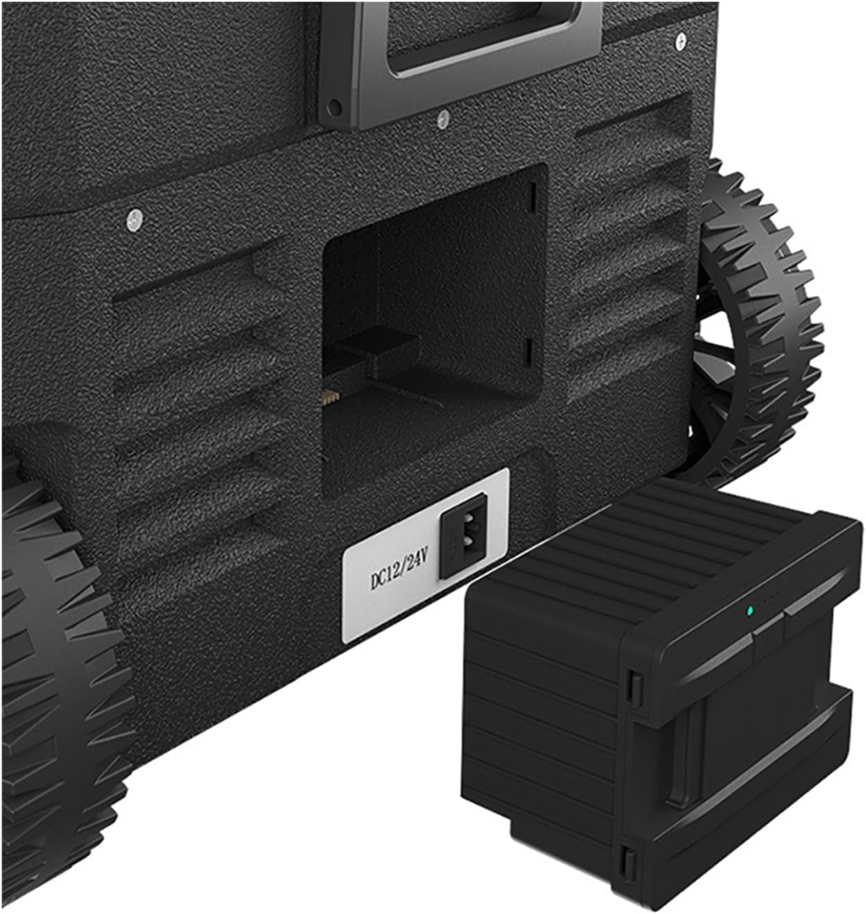 Compatible for Alpicool 15600mAh Removable Lithium Battery, for Car Refrigerator P8/CX/TW/TS/TAW/TA/TWW Series, Built-in Rechargeable Power Pack for Portable Fridge(15600mAh Black)