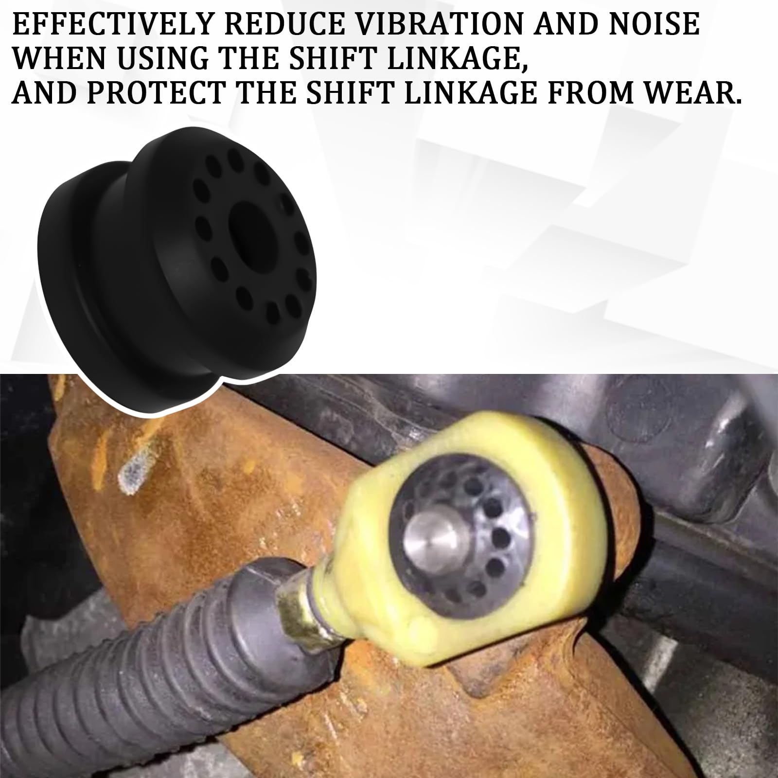 Polcatay 2 PCS Transfer Case Shift Linkage Bushings, Shifter Grommet Bushing Repair - View #3