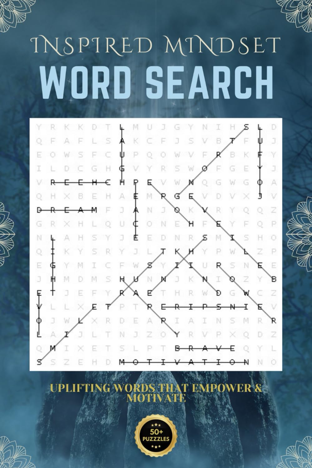 INSPIRED MINDSET WORD SEARCH: Uplifting words that empower & motivate