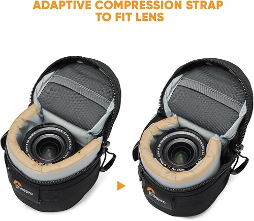 Miniatura 3 de Lowepro ProTactic LCS 8 x 8 III estuche para lente de cámara, bolsa para lente de cámara, se adapta a 1.969 in F/1.8, para cámaras DSLR y sin