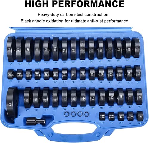 Miniatura 7 de BTSHUB Juego de herramientas de extracción de rodamientos de buje personalizado 52 en 1 para rueda de transmisión, eje de rueda de transmisión,