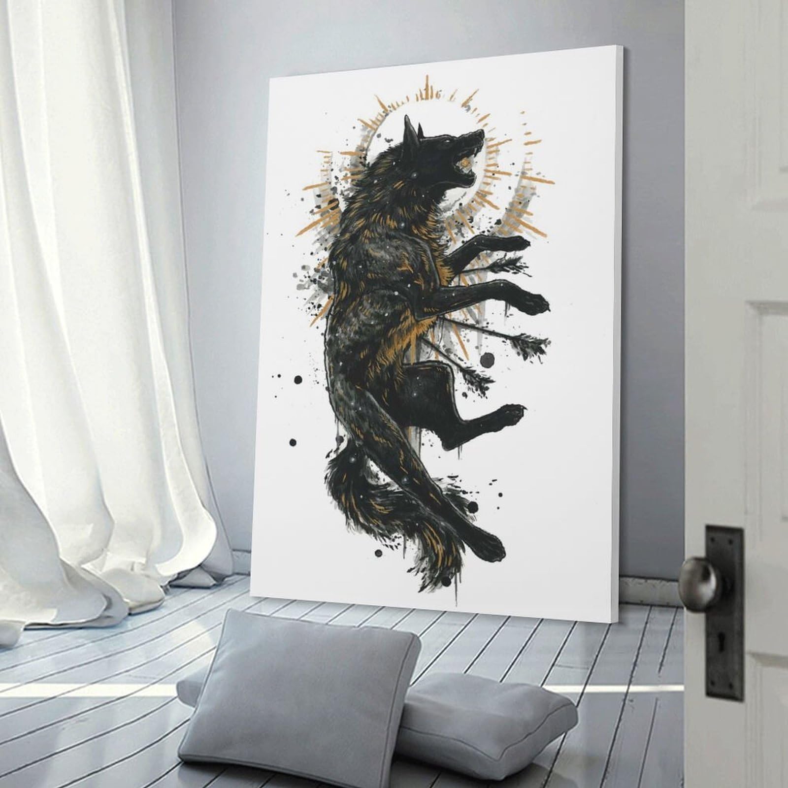 Junmoney Decorative Wall Artwork Tiangou, 20x30inch(50x75cm), for Calm Bedrooms, Home Corners Or Flats, An Easy Wall Refresh for Bedrooms