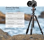 K&F CONCEPT 64 inch/163cm Camera Tripod,Lightweight Aluminum Travel Outdoor Tripods with Metal Ball Head Load Capacity 8kg/17.6lbs,Phone Holder, Quick Release Plate, for DSLR Cameras O234A1+BH-36