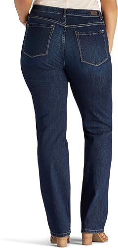 Miniatura 3 de Lee Pantalones de mezclilla Monroe de pierna recta para mujer de talla grande que adelgaza instantáneamente al instante