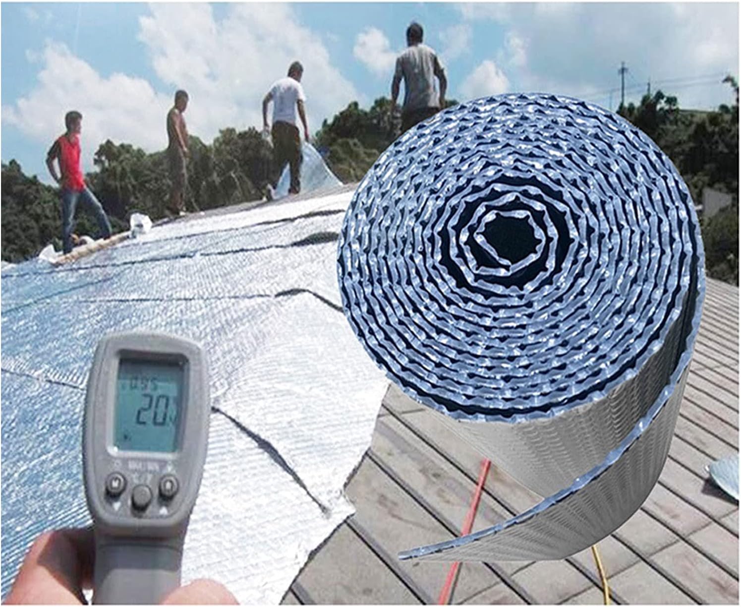 Radiator Heat Reflector Foil Insulation Roll Double Bubble