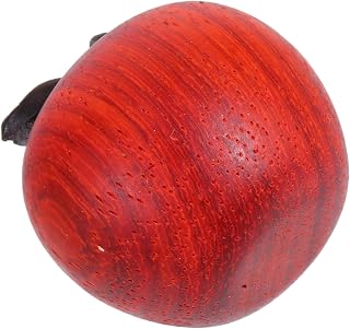 Red Sandalwood Wooden Decor Carved Mini Artificial Fruit for Home and Party Decoration Realistic Small Model for Photoshoot Desktop Display and Collectible Ornament