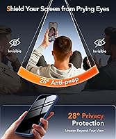 Vista 4 de Funda magnética para iPhone 17 Pro con protector de pantalla de privacidad [compatible con MagSafe] [protección de cámara] [grado militar]
