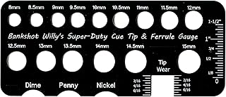 Bankshot Willy's Super-Duty Cue Tip & Ferrule Gauge