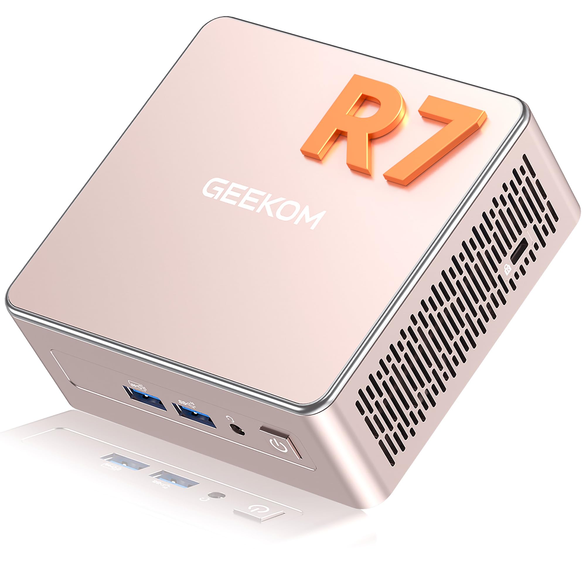 GEEKOM A5 Mini PC with AMD Ryzen 7 5825U, 3-Year Coverage, 16GB RAM&512GB M.2 NVMe SSD, Windows 11 Pro Desktop Computer, Vega 8 Graphics, SD Slot, 8K UHD, Dual HDMI | Wi-Fi 6, BT 5.2 | Home & Office