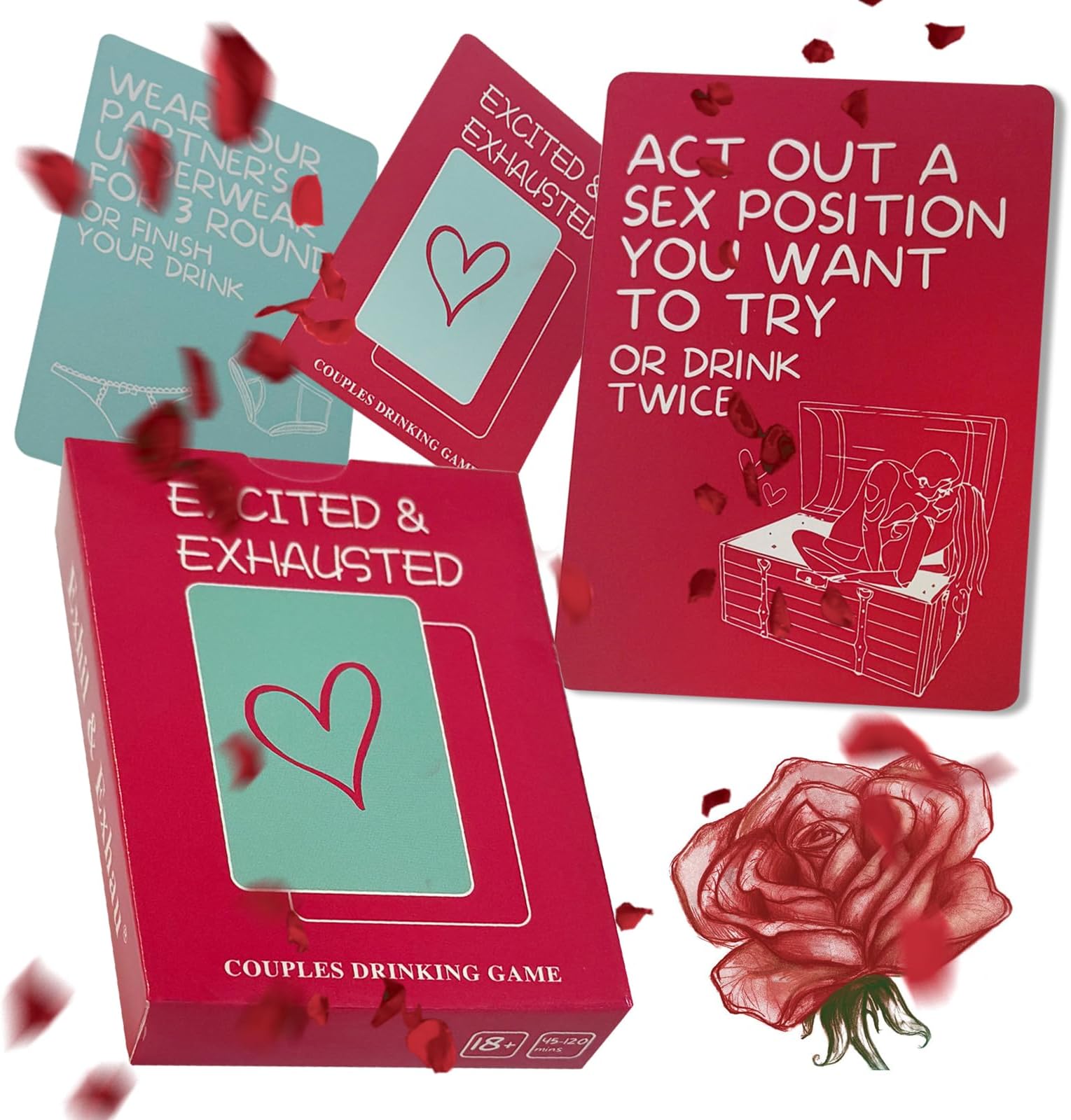 BARMI Adult Couple Card Game – 54+ Romantic Challenges & Strategy Prompts for Dates, Parties & Team Building | Portable Gift Set for Couples (Build Trust & Spark Joy)