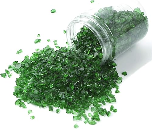 Miniatura 2 de Shiny Stone Grava de vidrio reflectante de alto brillo, gemas de fuego, gotas de fuego, piedras de vidrio de fuego, piedras para hoguera, pecera,