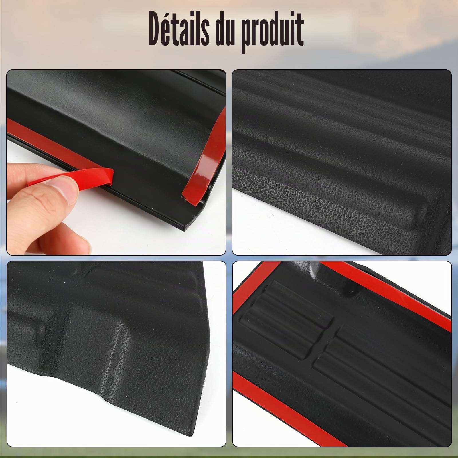2PCS Plaques de seuil de porte en plastique de remplacement pour Fiat Ducato/Peugeot Boxer/Citroen Jumper 2006-2023, Protection latérale ABS pour seuil de porte gauche et droit