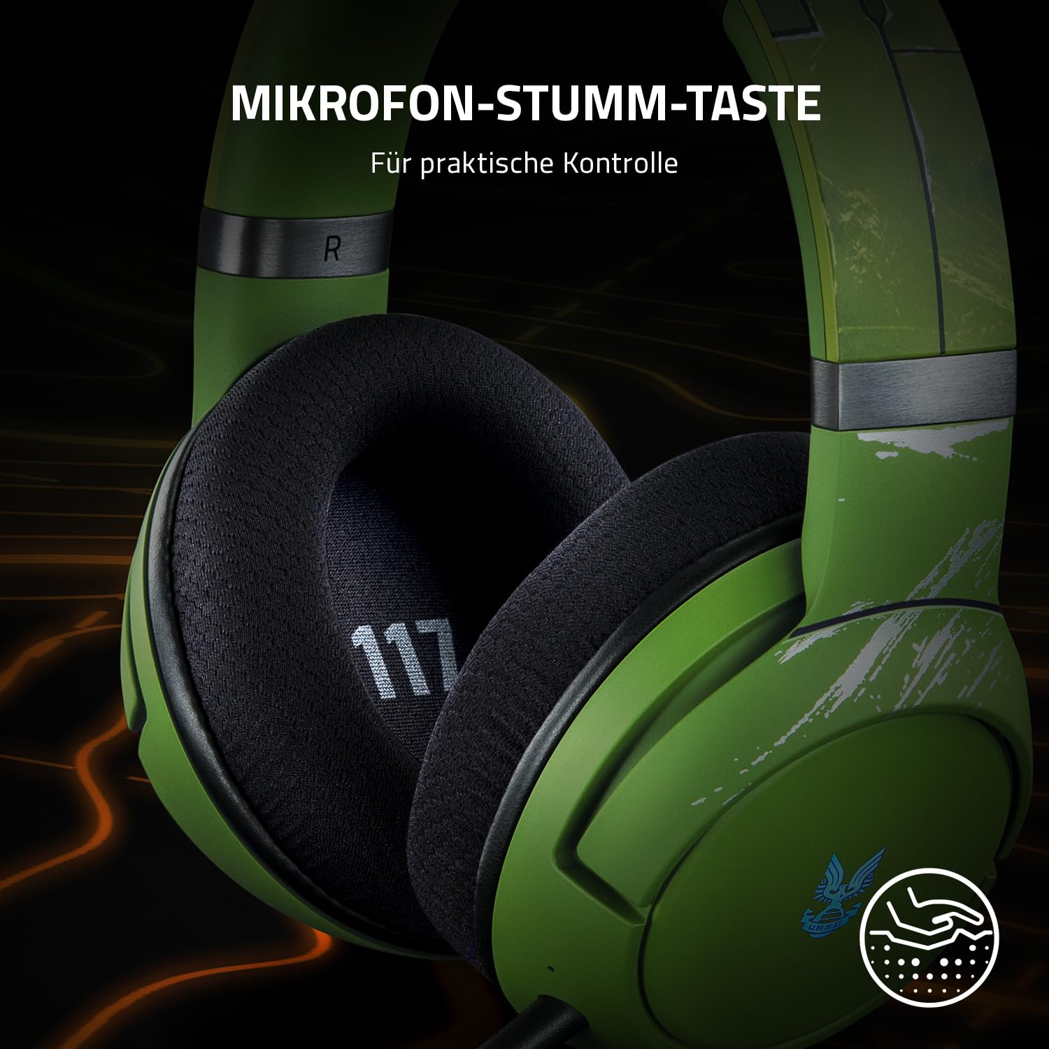 Razer Kaira Pro (Halo Infinite Edition) - Kabellose Gaming Kopfhörer für Xbox Series X / S + Xbox One + PC und Smartphone (Wireless Headset, Bluetooth, 50-mm-Treiber) HALO