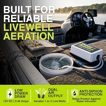 B-15 Marine Metal Aeration System Power Bubbles 12V DC