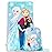 Jay Franco Disney Frozen Sparkle Slumber Sack - Cozy & Warm Kids Lightweight Slumber Bag/Sleeping Bag - Featuring Anna and Elsa (Official Disney Product)