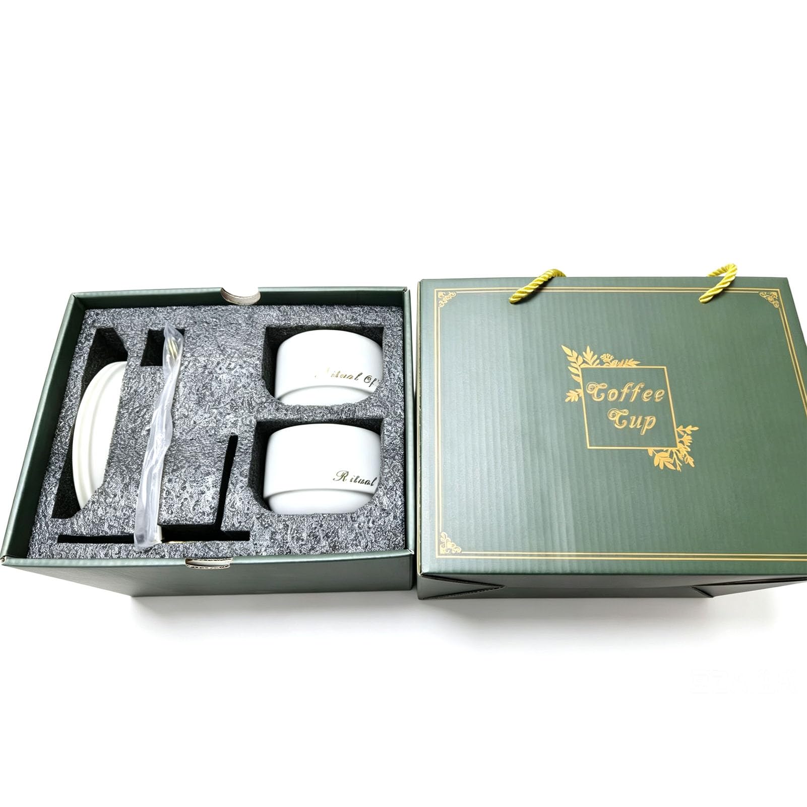 Juego de Tazas de Porcelana, Tazas de Café (WHITE)