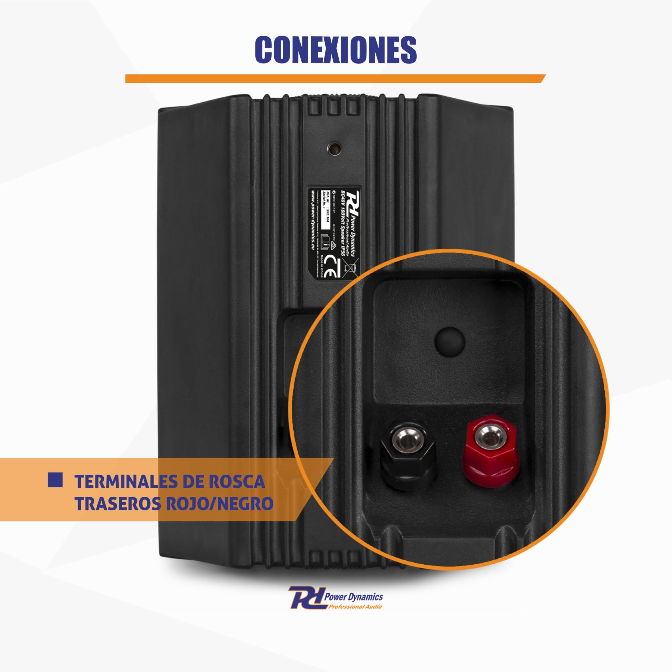 Skytec Par de Altavoces comerciales de 2 vías para Discotecas y Bares, Color Negro
