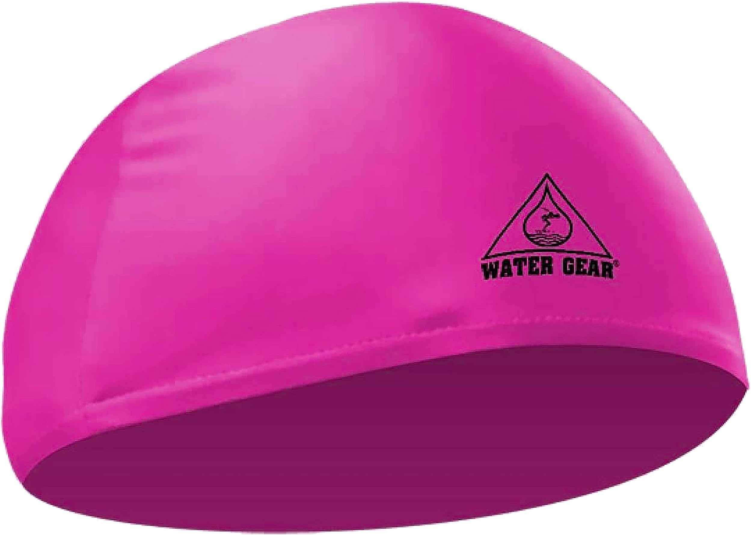 Water Gear Synthetic Fiber Swim Cap - Comfortable and Durable Swimming Cap - Keeps Short or Long Hair Dry