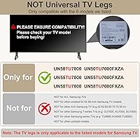 Vista 3 de Soporte base de TV para Samsung TV patas de repuesto para Samsung UN50TU7000FXZA UN55TU7000FXZA UN58TU7000FXZA UN50TU7000 UN55TU7000FXZA patas de TV