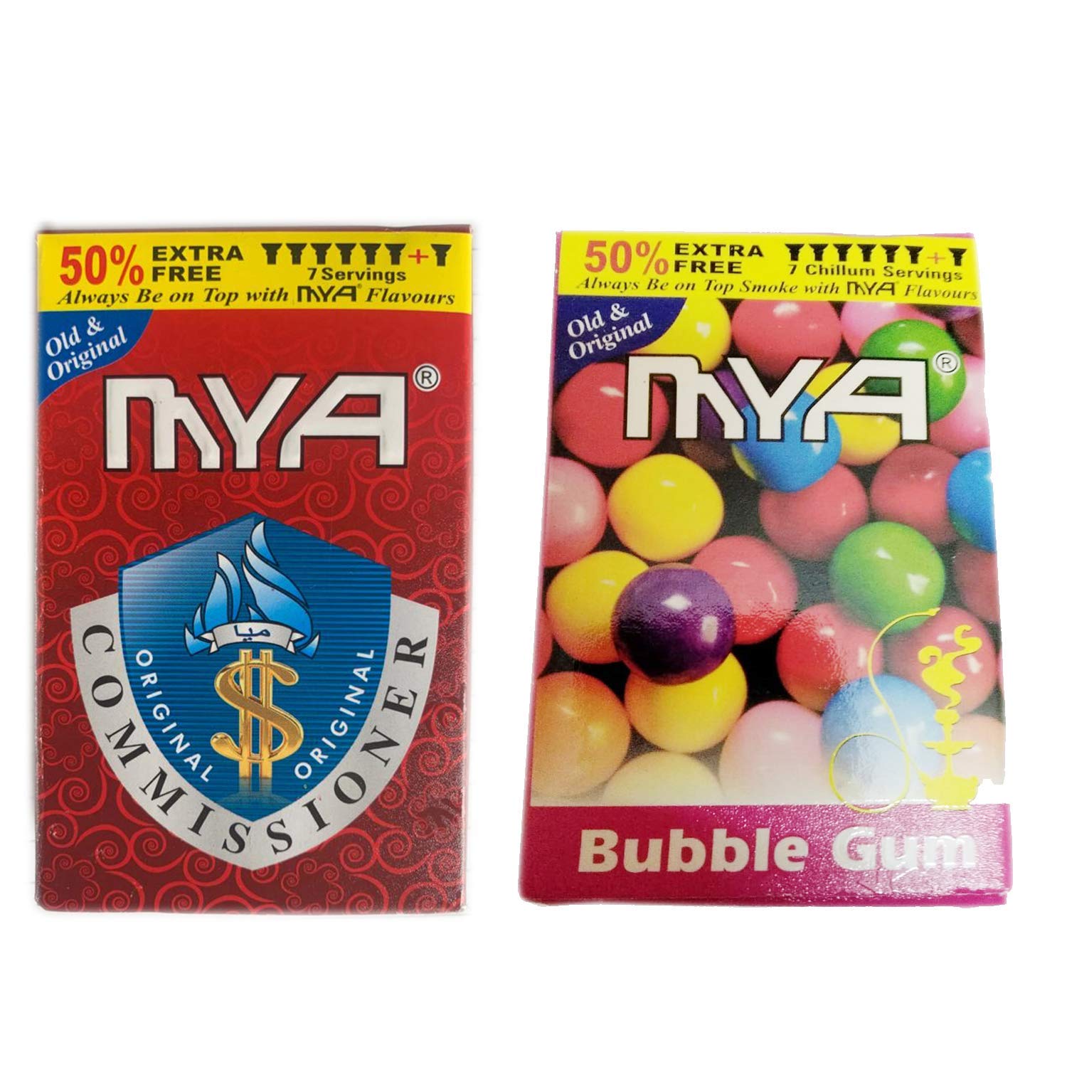 Buy NGC Herbal Hookah Flavour Combo Pack of Two Commissioner, Bubble Gum Online at Low Prices in