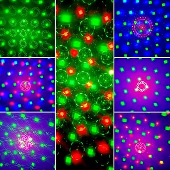 Moonflare Multi Colour 3-in-1 Party Light LED Disco Ball & Green/Red Laser [Energy Class A]