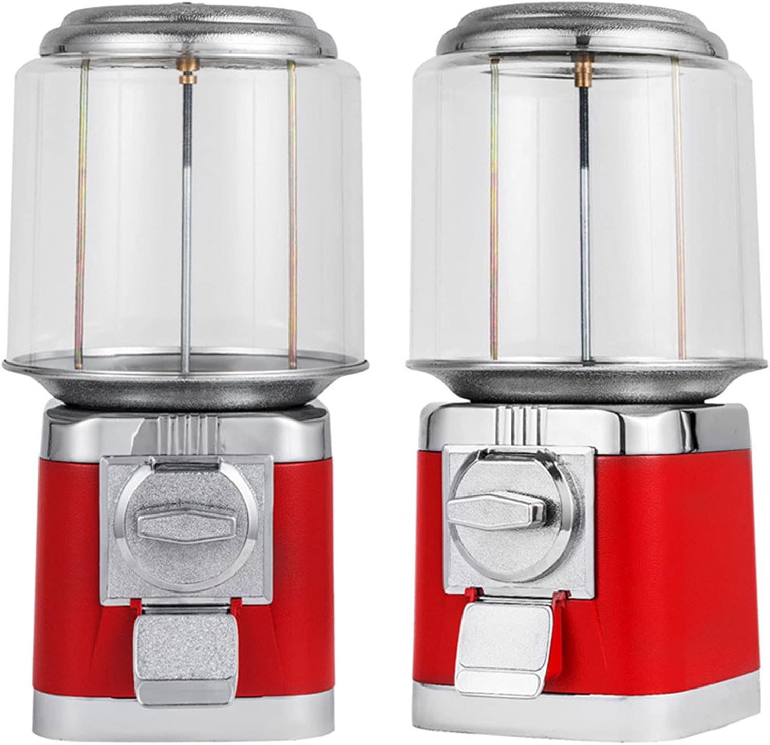 Gumball Machine 1-Inch Candy Vending Machine Commercial Gumball Vending Machine with Adjustable Candy Outlet Size Metal Gumball Dispenser Machine for Home