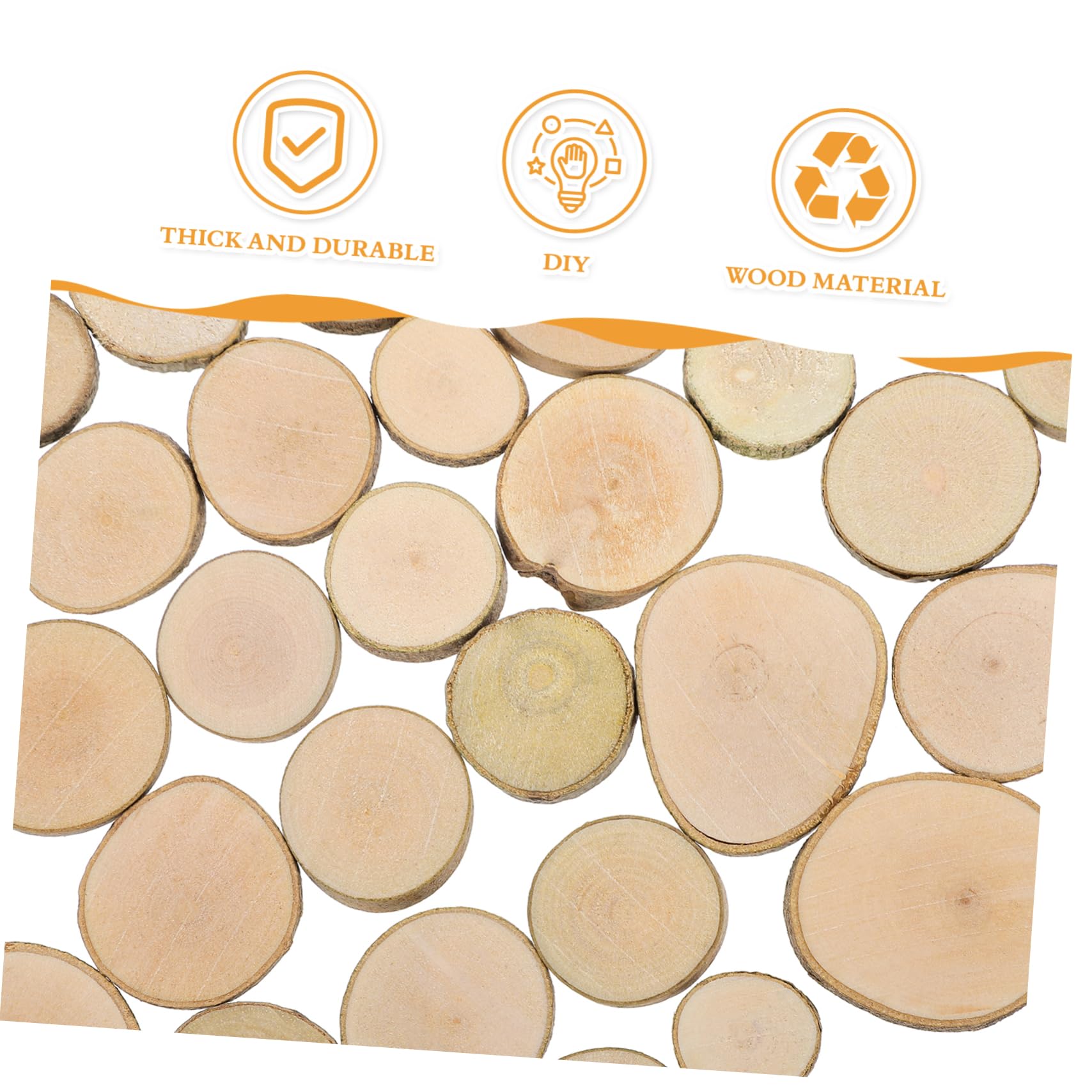 ifundom 10 Sets Naturholzscheiben Runde Holzscheiben Holzscheiben Untersetzer Für Handwerk Heimdekoration 1 5–3 Cm 100 Stück * 10