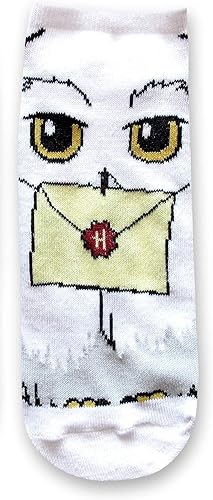 Miniatura 4 de Harry Potter Hedwig Hogwarts Letter JuniorsWomens 5 Pack de calcetines tobilleros talla 4-10, Multi