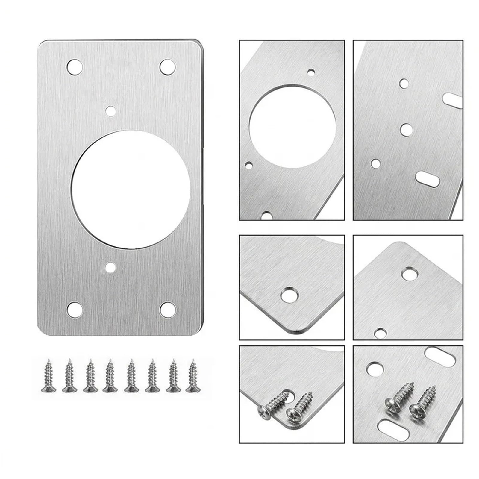 Piastra di riparazione cerniera 40Pairs piastra di montaggio in acciaio inox