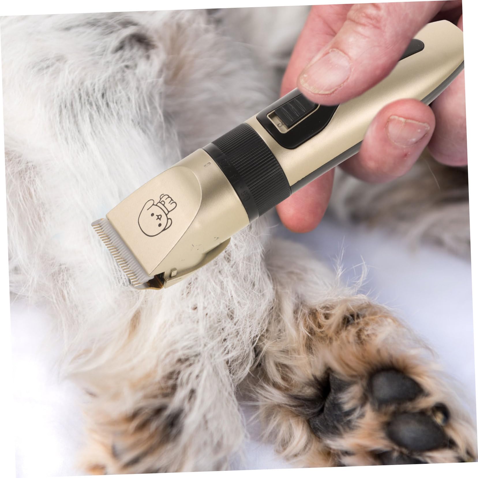 Tagliapeli Elettrico per Cani e Gatti, Set 4 Pezzi, 1200mah | Alimentazione Via Cavo, Prevenzione della Ruggine, Materiali Ceramica, Metallo e Abs