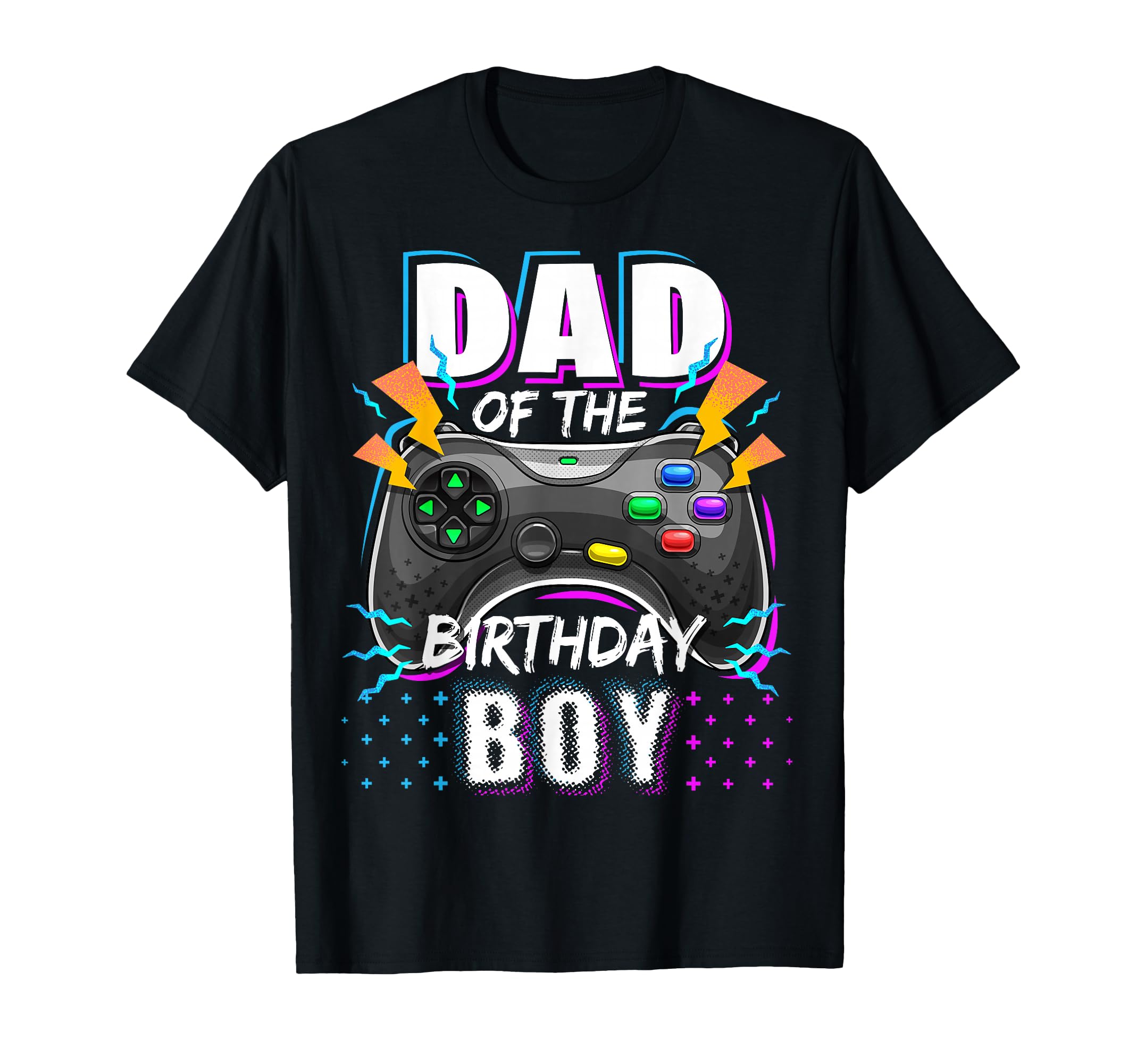 Dad of the Birthday Boy Matching Video Gamer Birthday Party T-Shirt