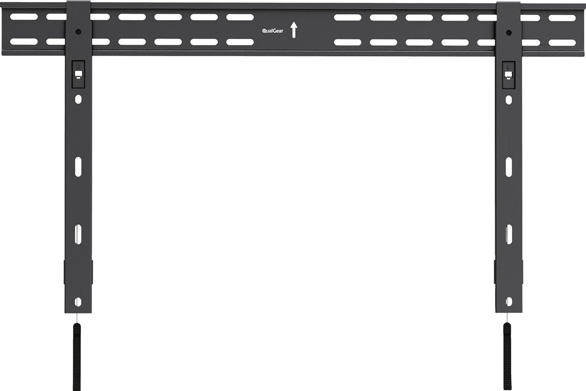 QG-TM-002-BLK 37-Inch to 70-Inch Universal Ultra Slim Low Profile Fixed Wall Mount LED TVs, Black