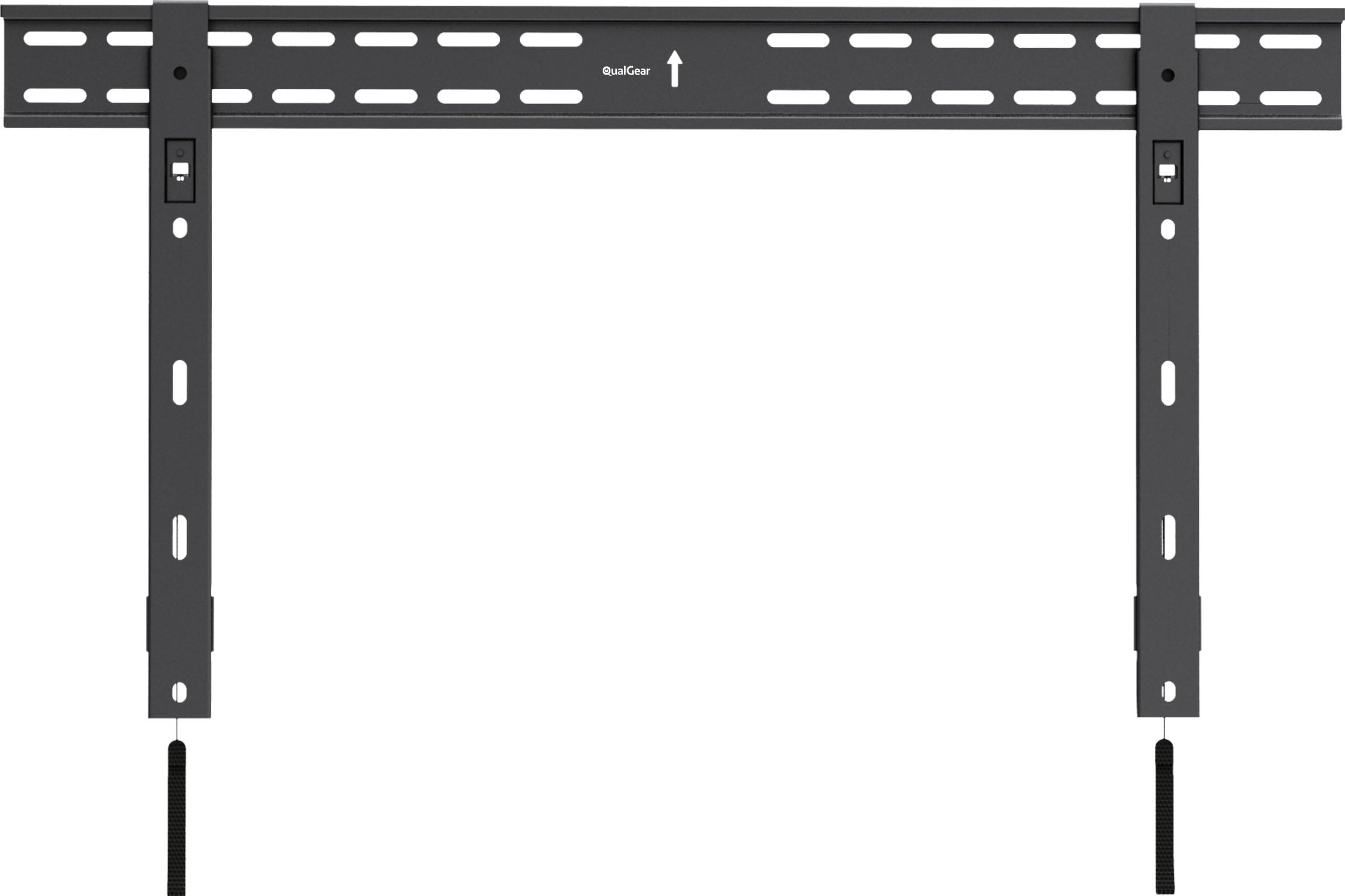 QualGear QG-TM-002-BLK 37-Inch to 70-Inch Universal Ultra Slim Low Profile Fixed Wall Mount LED TVs, Black