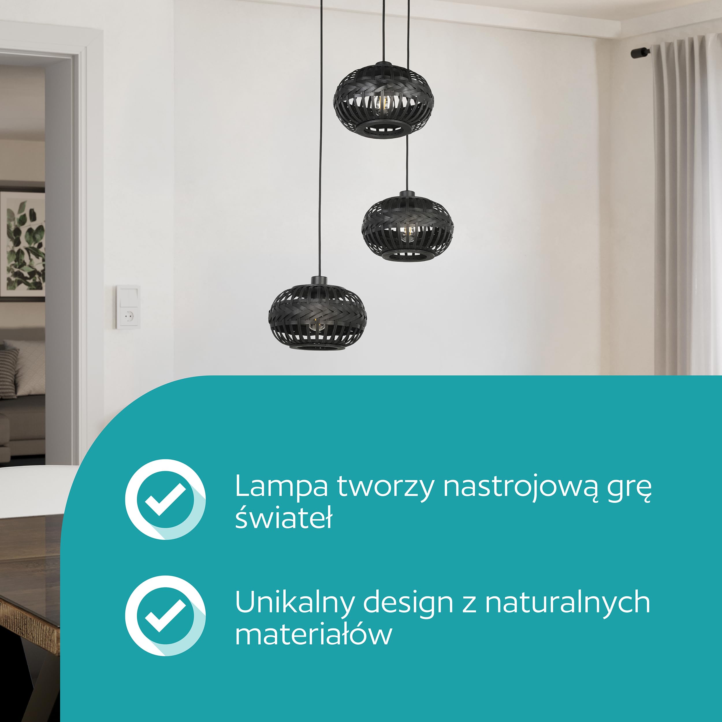 EGLO Cluster lampa wisząca Towcester