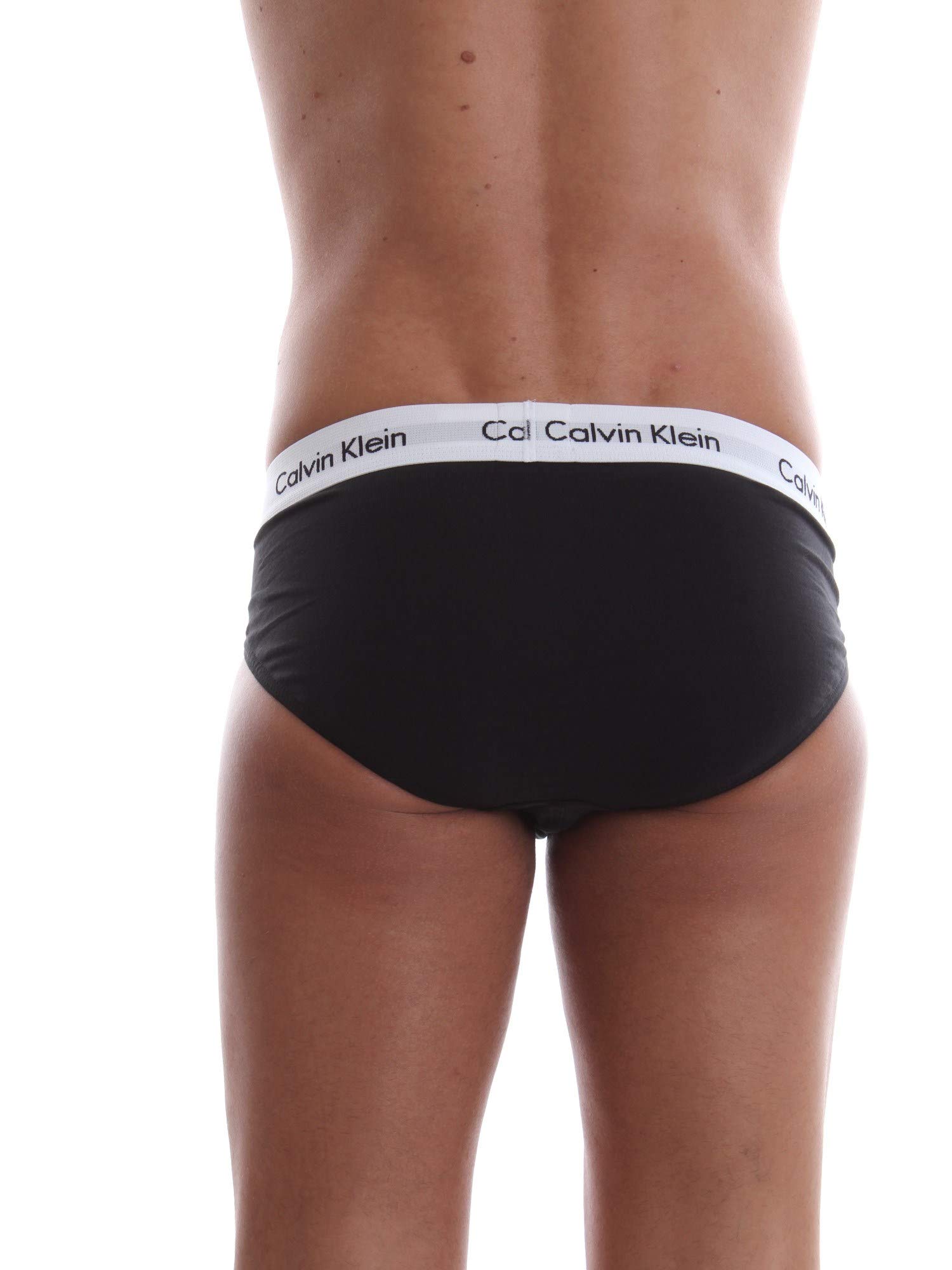 Calvin Klein Confezione 3 Slip Uomo tripack Mutande CK Articolo U2661G 3P Hip Brief, 001 Nero - Black, M