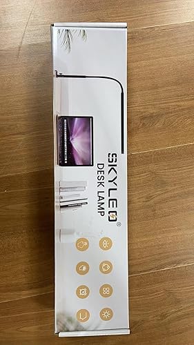 Miniatura 14 de SKYLEO Lámpara de escritorio LED - Luz de escritorio para 33.5 pulgadas de alto - Cuello de cisne flexible - 5 modos de color x 11 niveles de brillo
