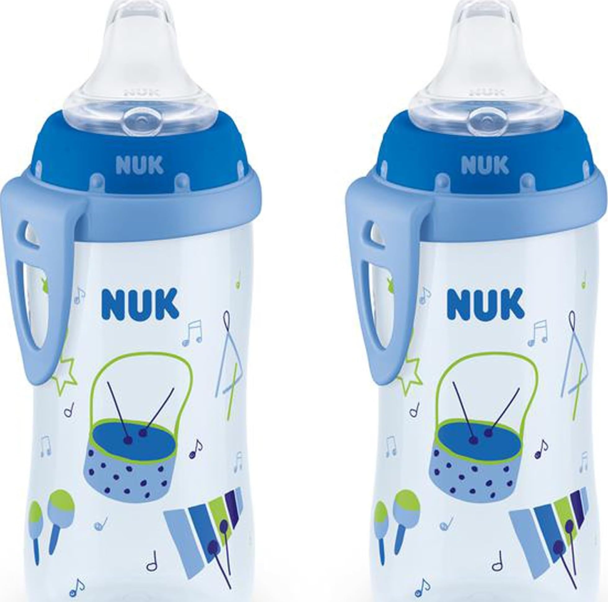 NUK Active Sippy Cup 10 oz 2 Pack 8+ Months Blue