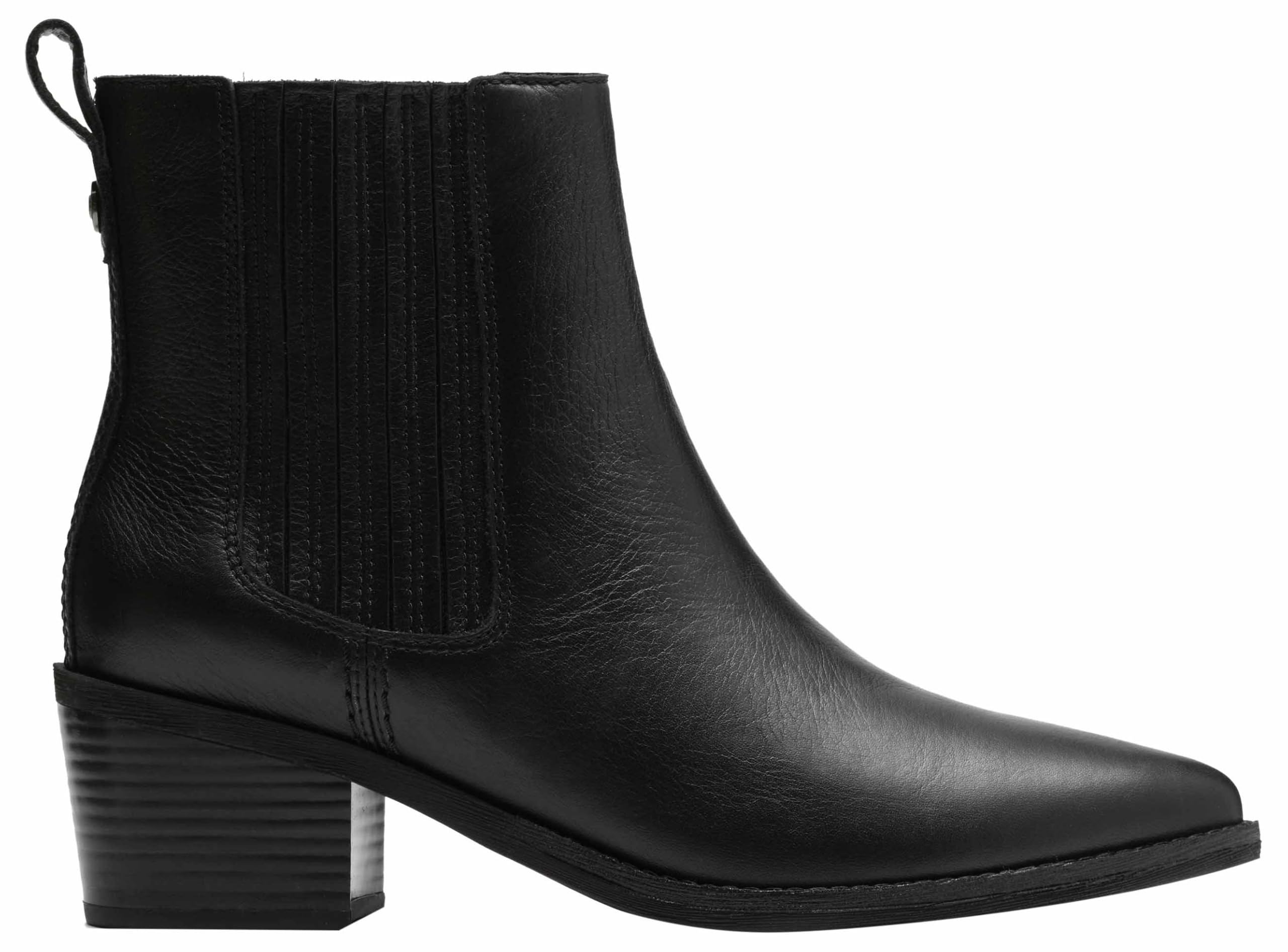 Clarks Morzine Top Womens Black Leather, 8
